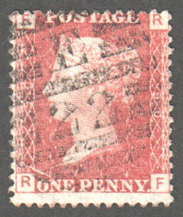 Great Britain Scott 33 Used Plate 90 - RF - Click Image to Close